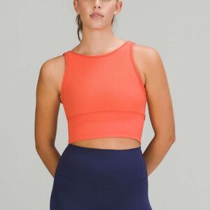 Lululemon Power Pivot Ribbed Tank Crop Cropped Top Size 4-6 Estimated